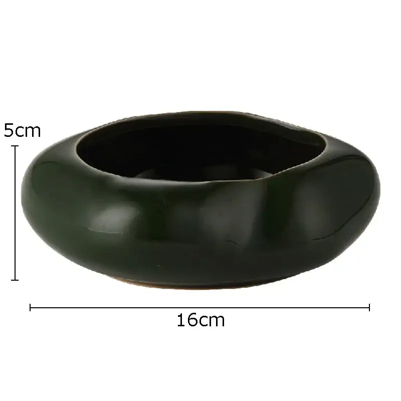 Modern earthy lotus seedpod ceramic incense burner living room decor