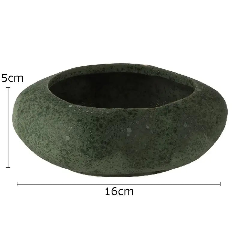Modern earthy lotus seedpod ceramic incense burner living room decor