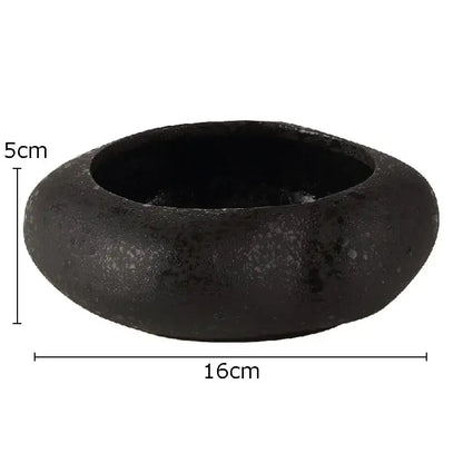 Modern earthy lotus seedpod ceramic incense burner living room decor