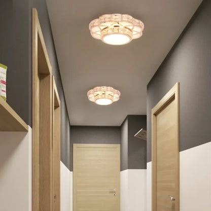 Modern elegant crystal led chandelier – living room ceiling lamp