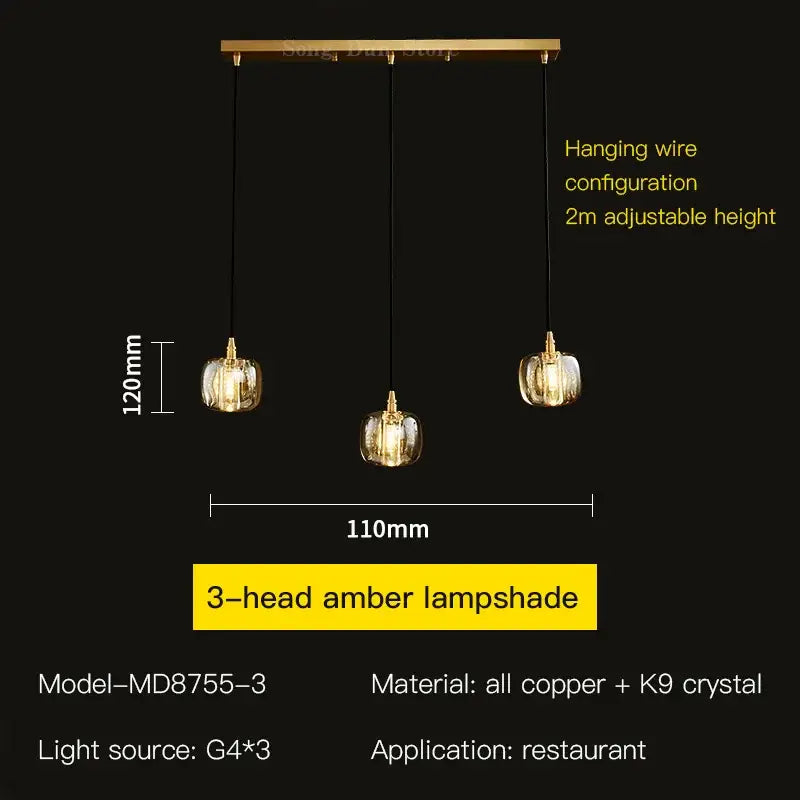 Modern elegant rotating staircase pendant light – living room glass