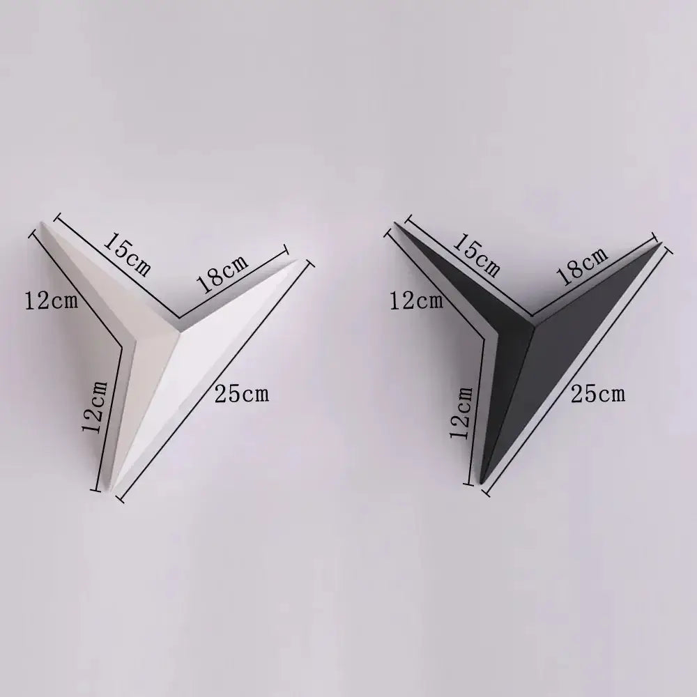 Modern elegant triangular led wall lamp for bedroom study