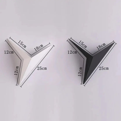 Modern elegant triangular led wall lamp for bedroom study