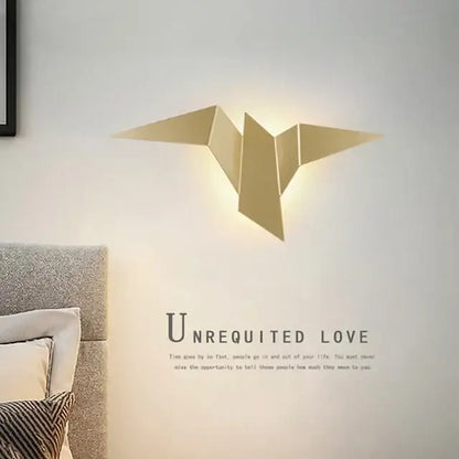Modern elegant triangular led wall lamp for bedroom study