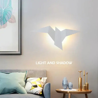 Modern elegant triangular led wall lamp for bedroom study