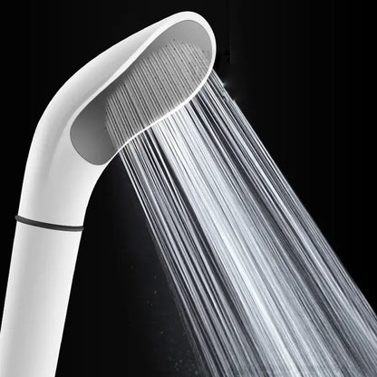 Modern elegant white abs shower head bathroom sprayer