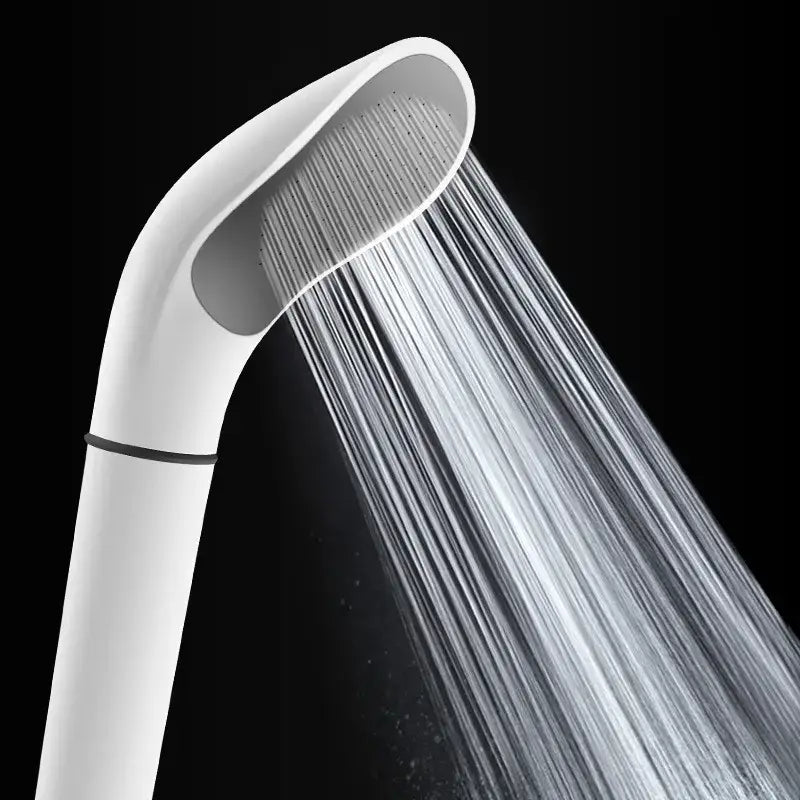 Modern elegant white abs shower head bathroom sprayer