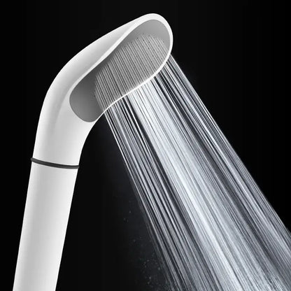 Modern elegant white abs shower head bathroom sprayer