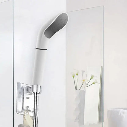 Modern elegant white abs shower head bathroom sprayer