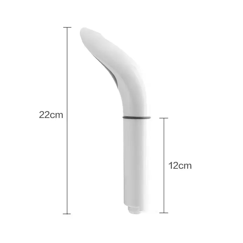 Modern elegant white abs shower head bathroom sprayer