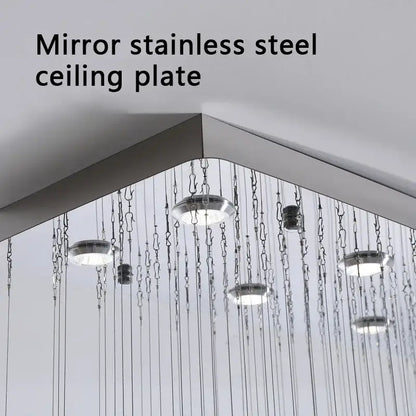 Modern emerald & clear glass stone chandeliers dining room art decor