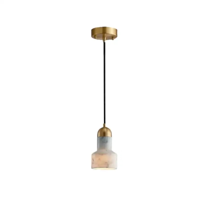 Modern emerald green and brass led pendant lamp for dining room