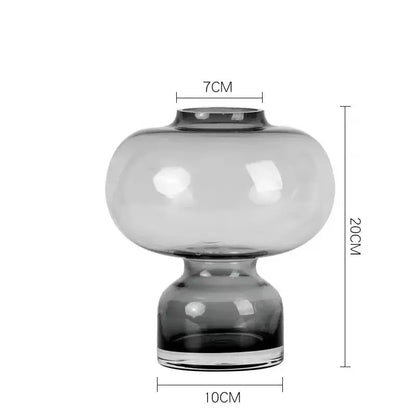 Modern emerald green gourd vase living room glass terrarium set