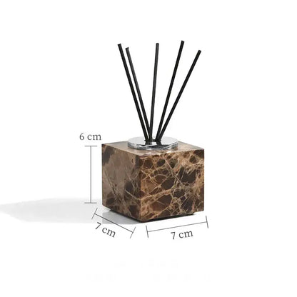 Modern emperador dark marble bathroom set with chrome accents