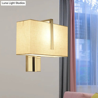 DecorBites™ Modern Fabric LED Wall Sconce in Chrome - Stylish Lighting for Living Room