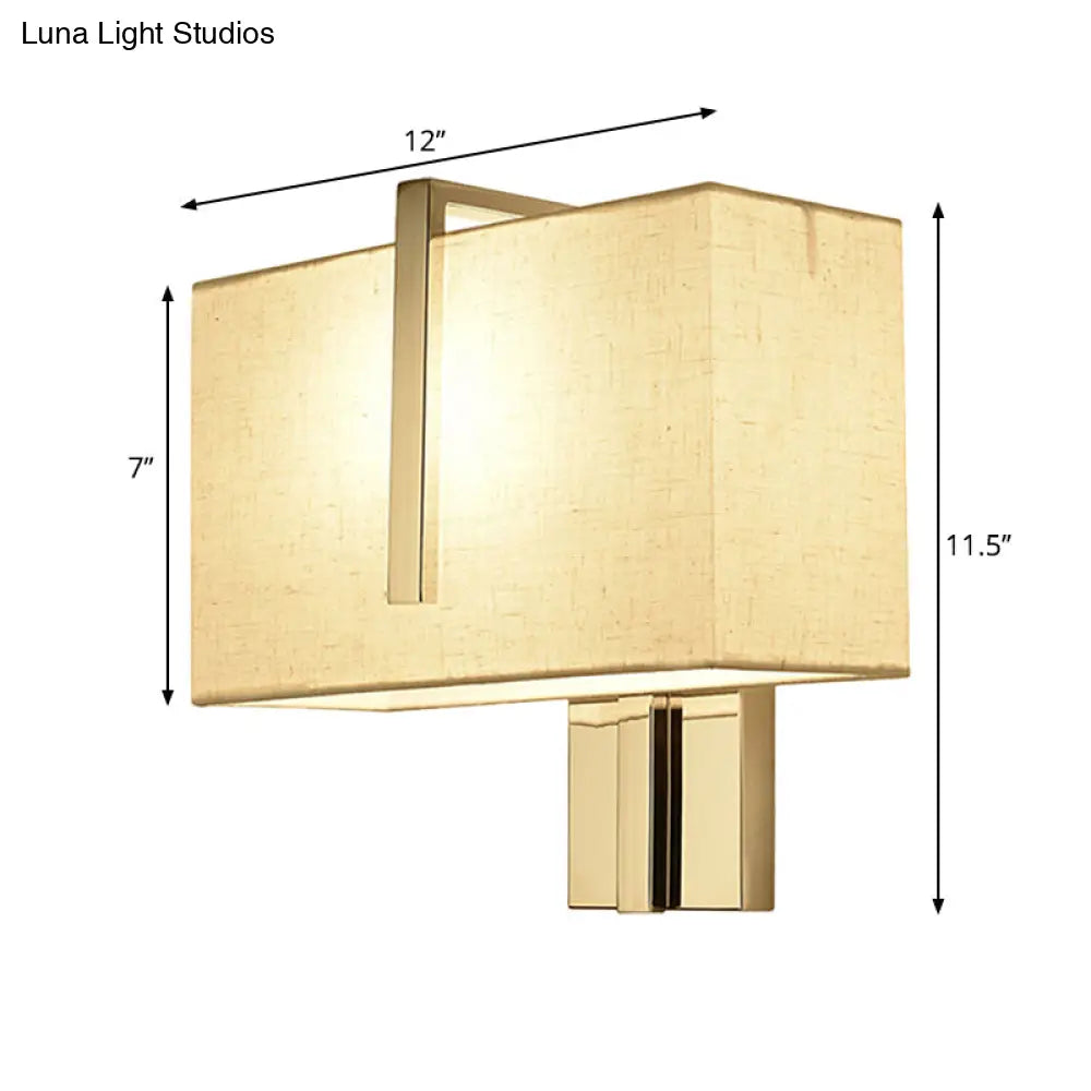 DecorBites™ Modern Fabric LED Wall Sconce in Chrome - Stylish Lighting for Living Room