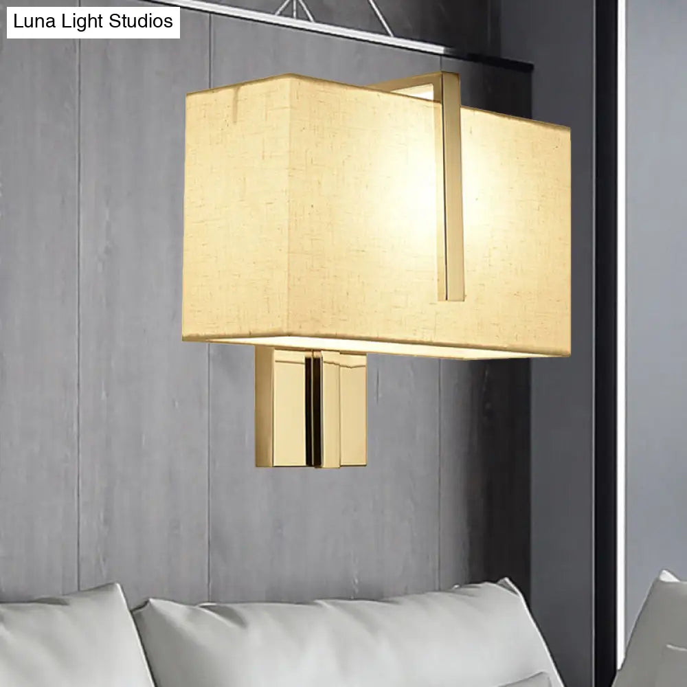 DecorBites™ Modern Fabric LED Wall Sconce in Chrome - Stylish Lighting for Living Room