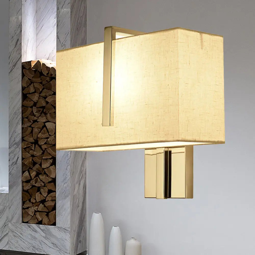 DecorBites™ Modern Fabric LED Wall Sconce in Chrome - Stylish Lighting for Living Room