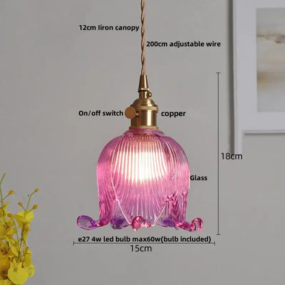 Modern faceted clear glass pendant lamp kitchen knob switch