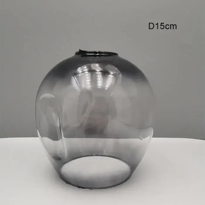 Modern faceted glass shade replacement for living room lamp cover