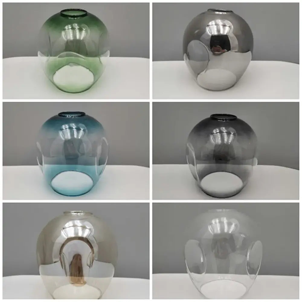 Modern faceted glass shade replacement for living room lamp cover