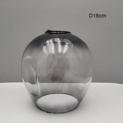 Modern faceted glass shade replacement for living room lamp cover