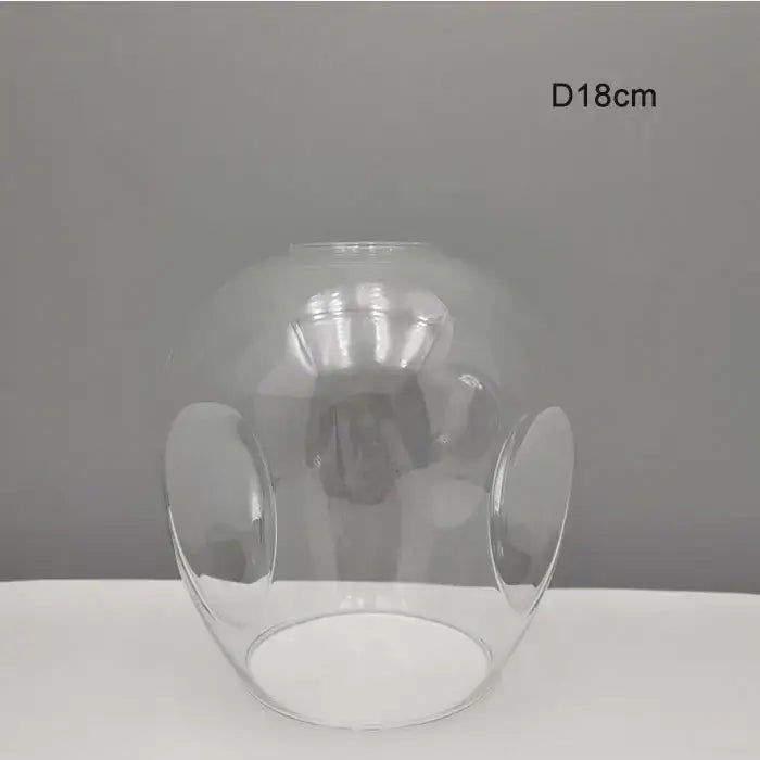 Modern faceted glass shade replacement for living room lamp cover