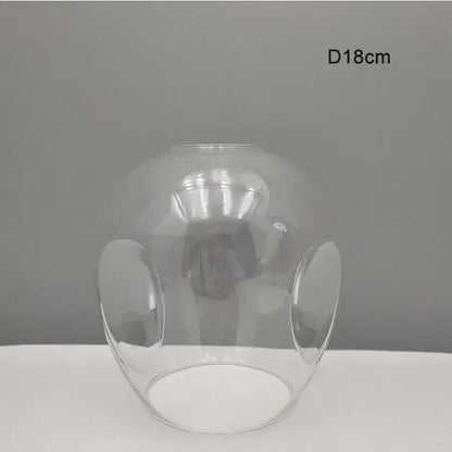 Modern faceted glass shade replacement for living room lamp cover