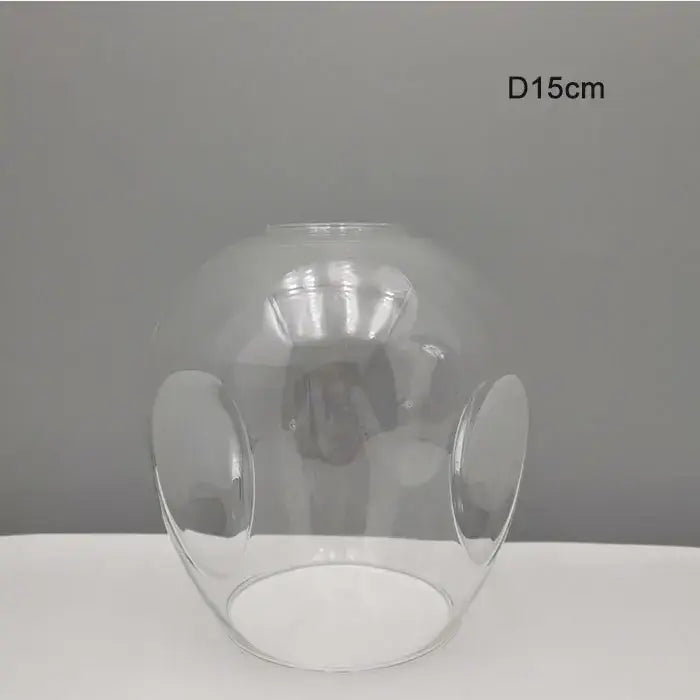 Modern faceted glass shade replacement for living room lamp cover