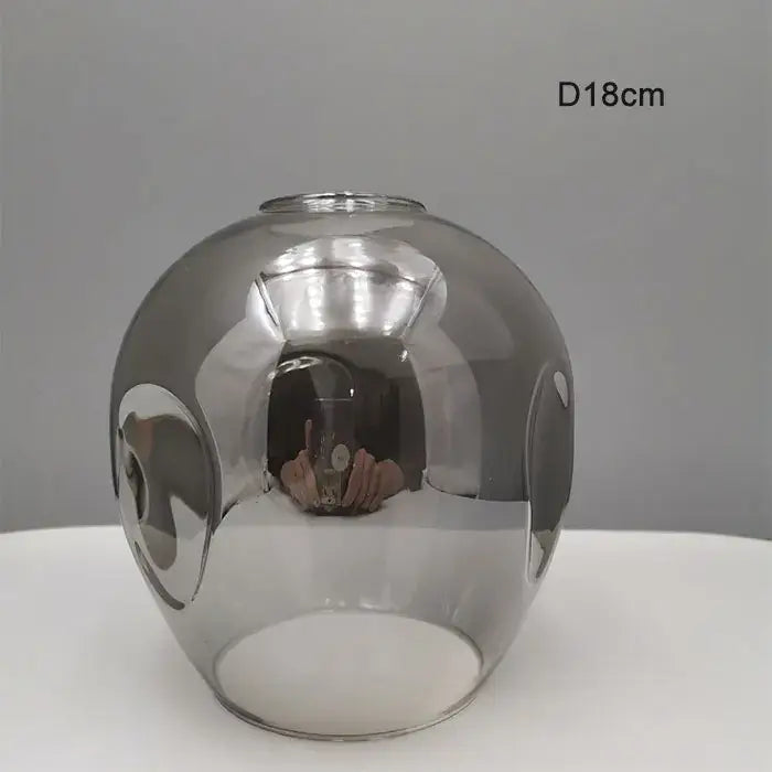Modern faceted glass shade replacement for living room lamp cover