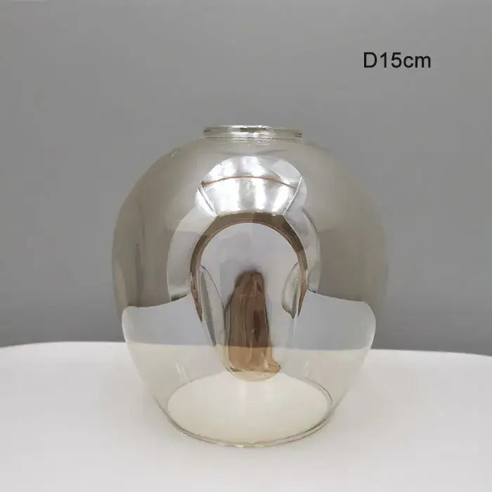 Modern faceted glass shade replacement for living room lamp cover