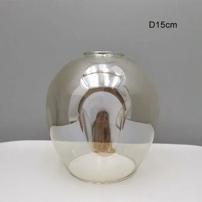 Modern faceted glass shade replacement for living room lamp cover