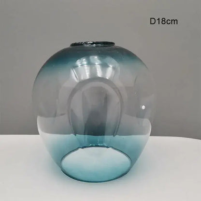 Modern faceted glass shade replacement for living room lamp cover