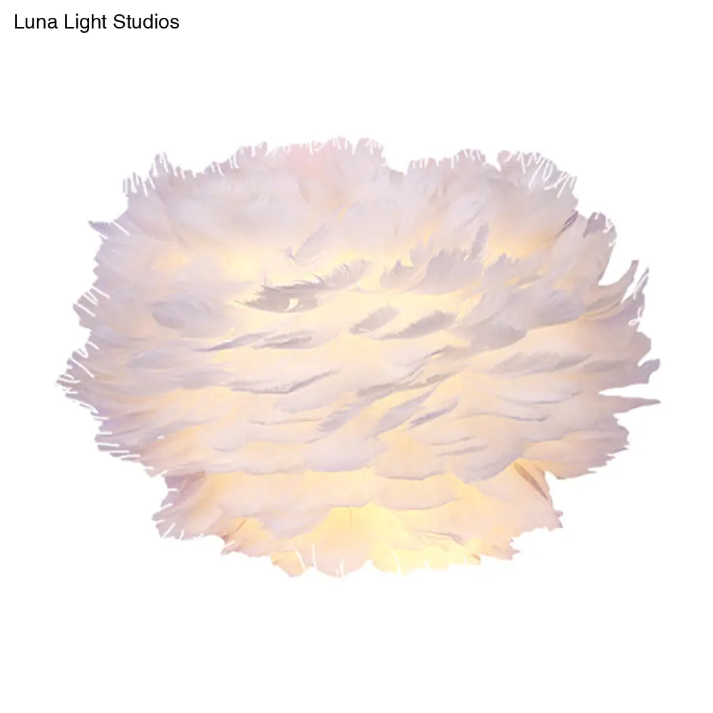 DecorBites™ Modern Feather Wall Lamp: Stylish Ambient Lighting for Living Room & Bedroom Decor