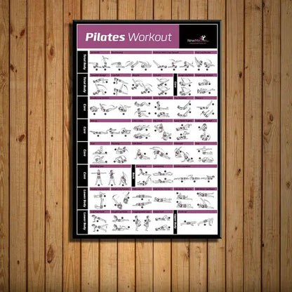 Modern fitness canvas poster wall art set home gym training chart