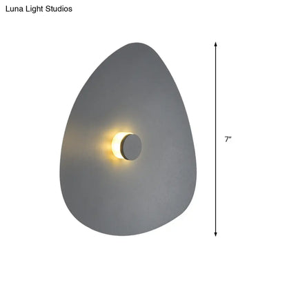 DecorBites™ Modern Flaky Sconce Light: 7"/9"/11" Acrylic LED Wall Mounted Fixture in Grey/White