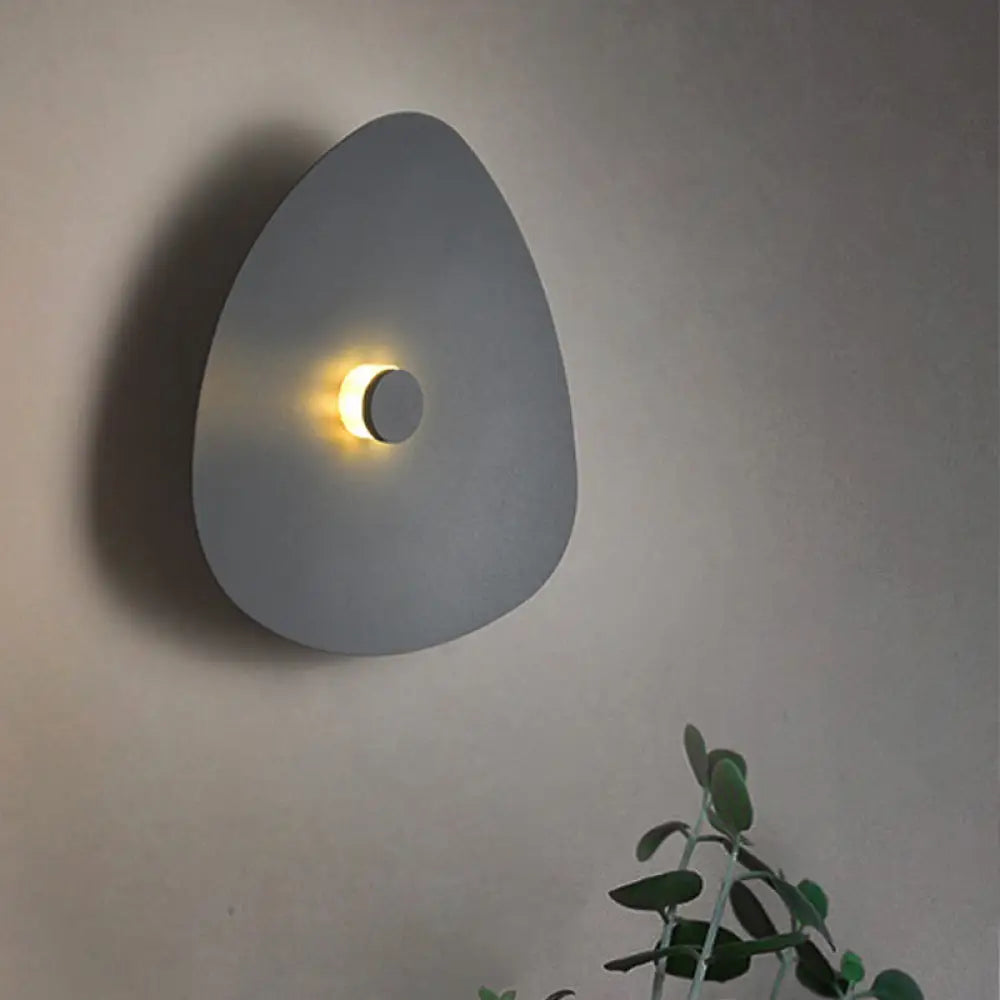 DecorBites™ Modern Flaky Sconce Light: 7"/9"/11" Acrylic LED Wall Mounted Fixture in Grey/White