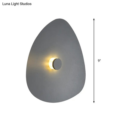 DecorBites™ Modern Flaky Sconce Light: 7"/9"/11" Acrylic LED Wall Mounted Fixture in Grey/White