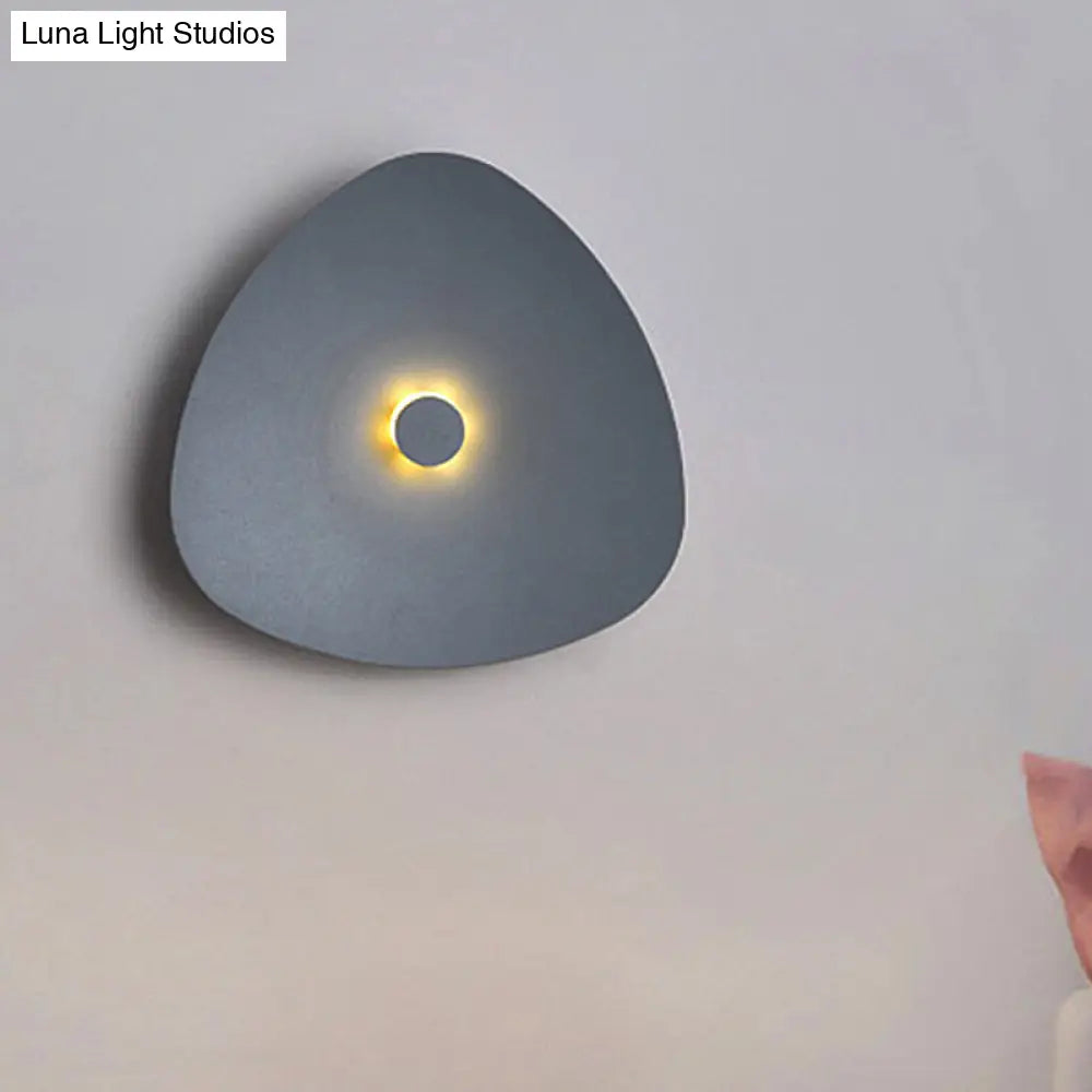 DecorBites™ Modern Flaky Sconce Light: 7"/9"/11" Acrylic LED Wall Mounted Fixture in Grey/White