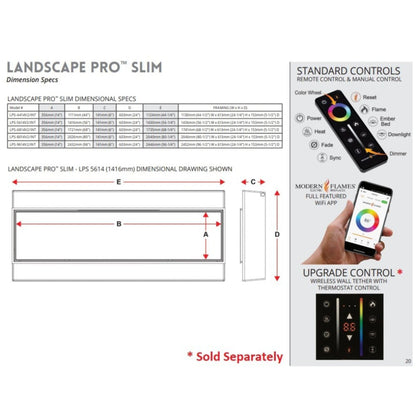 Modern Flames Landscape Pro Slim 44-Inch Built-In Linear Electric Fireplace [LPS-4414V2] (SAK18695)