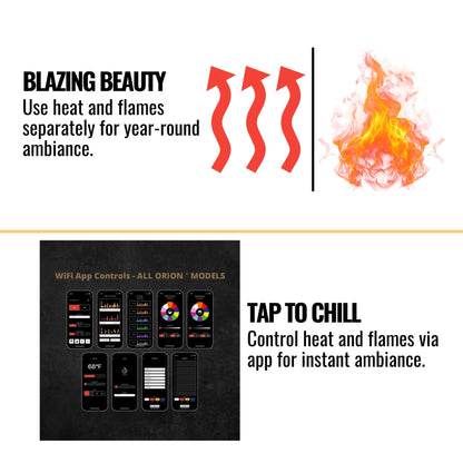 Modern Flames Orion Multi 100-Inch Heliovision Multi-Sided Electric Fireplace [OR100-MULTI] (SAK38017)
