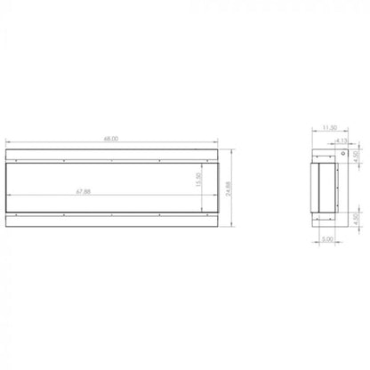 Modern Flames Redstone 36" Built-In Traditional Electric Fireplace [RS-3626] (SAK36514)