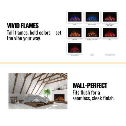 Modern Flames Redstone 54-Inch Built-In Traditional Electric Fireplace [RS-5435] (SAK48153)