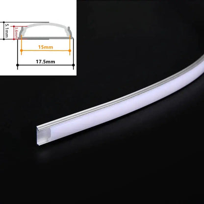 Modern flexible aluminum profiles for led strip lights – kitchen