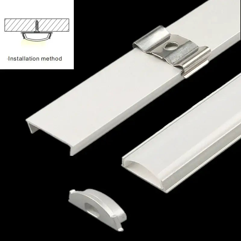Modern flexible aluminum profiles for led strip lights – kitchen