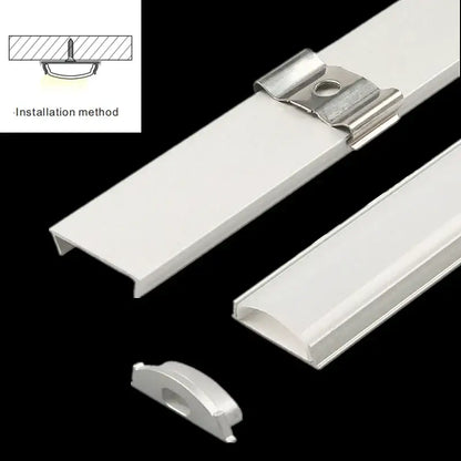Modern flexible aluminum profiles for led strip lights – kitchen