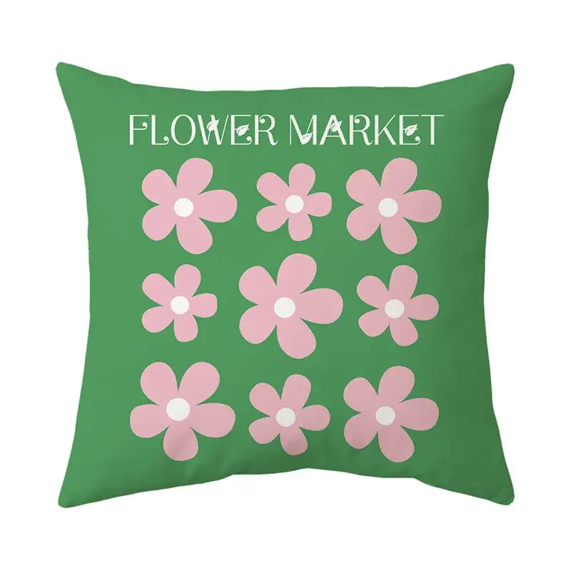Modern floral butterfly pillowcase living room botanical decor