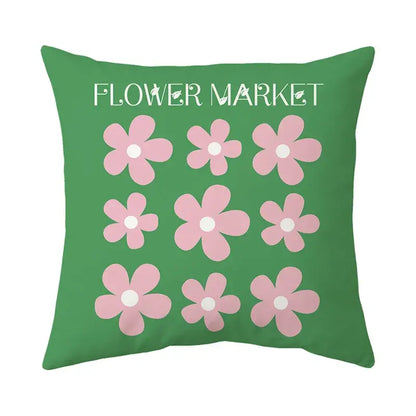 Modern floral butterfly pillowcase living room botanical decor