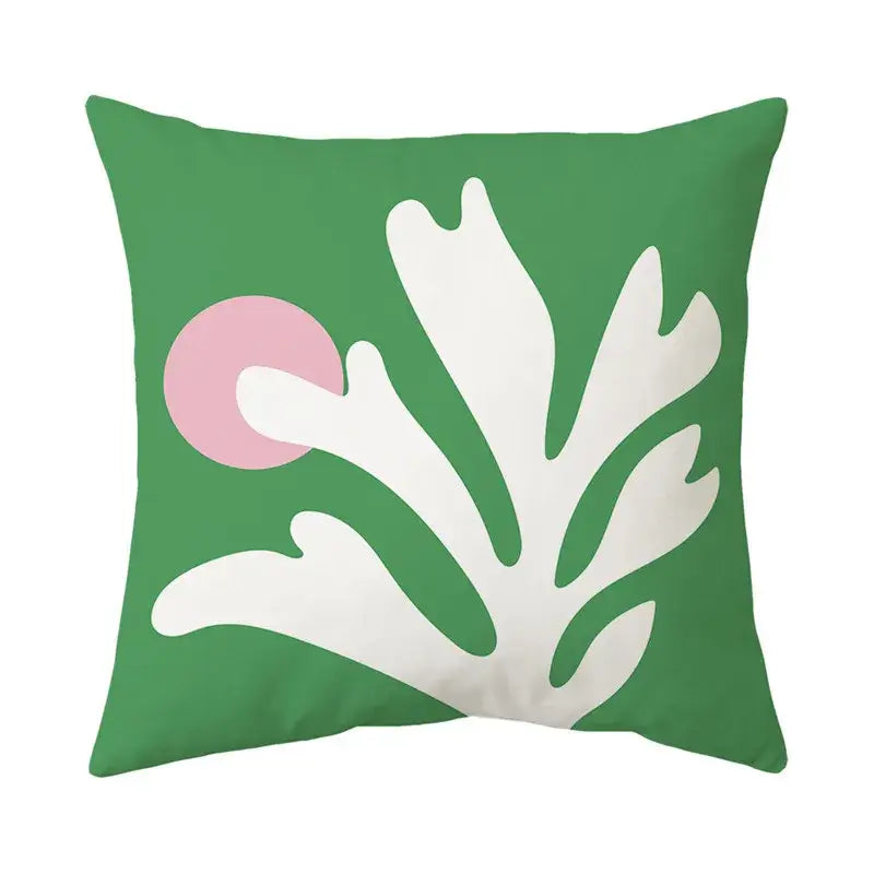 Modern floral butterfly pillowcase living room botanical decor