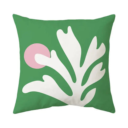 Modern floral butterfly pillowcase living room botanical decor